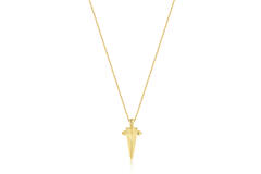 Polished Punk - Necklaces with pendant - Silver / 14kt GP - 50cm